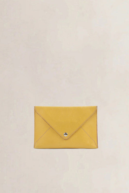Delvaux Yellow Leather Wallet