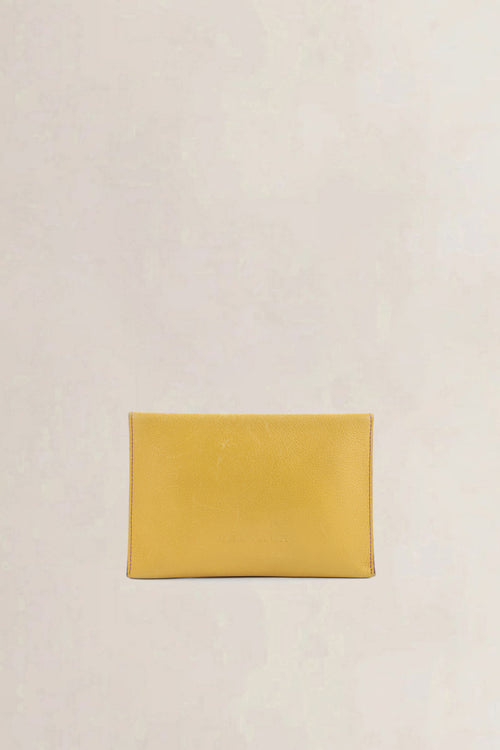 Delvaux Yellow Leather Wallet