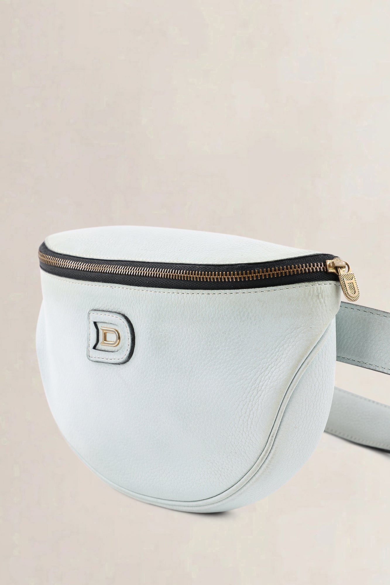Delvaux Ice Blue Musette Belt Bag