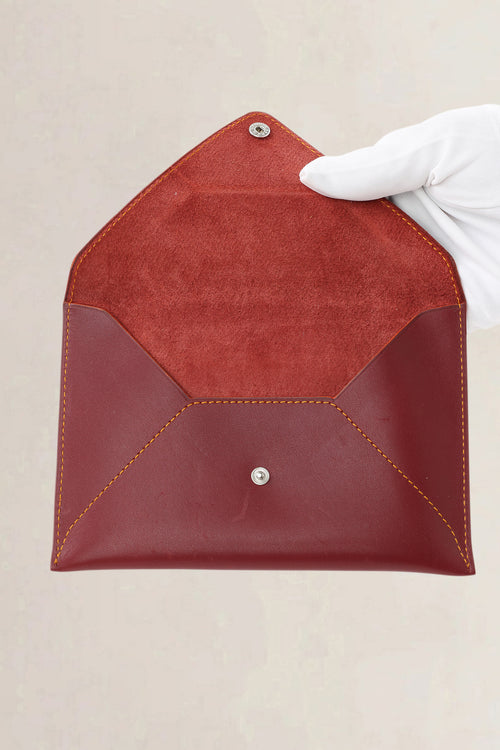 Delvaux Red Leather Wallet
