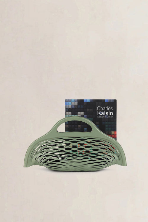 Delvaux Olive Green/Black Charles Kaisin Basket Bag