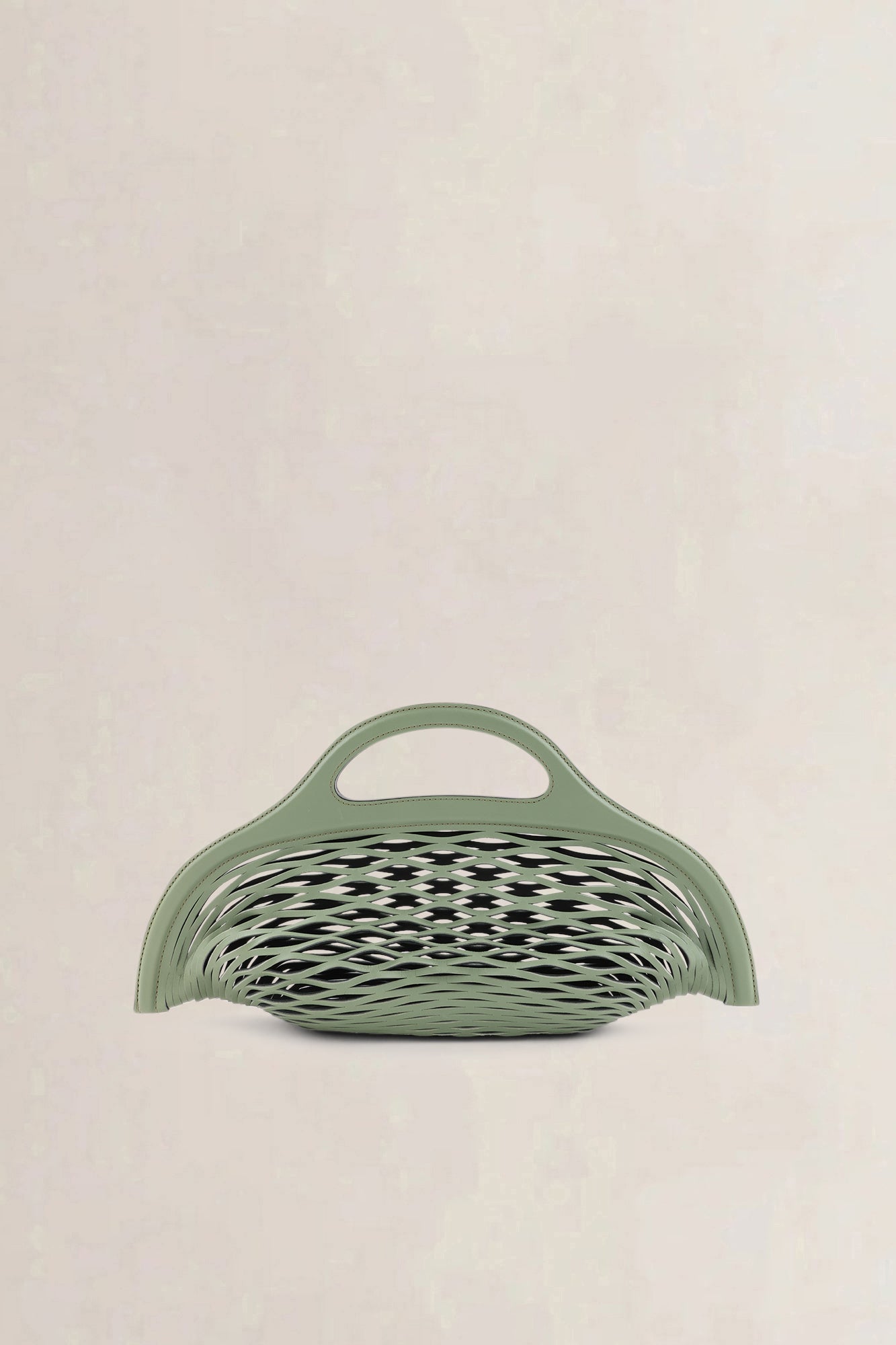 Delvaux Olive Green/Black Charles Kaisin Basket Bag