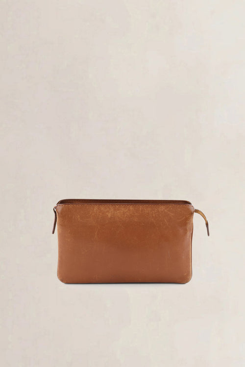 Delvaux Brown Allure Trio Destrier Wallet