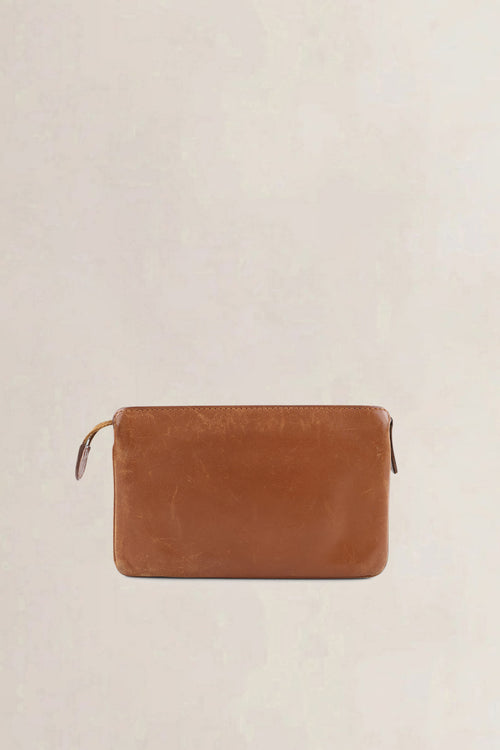 Delvaux Brown Allure Trio Destrier Wallet
