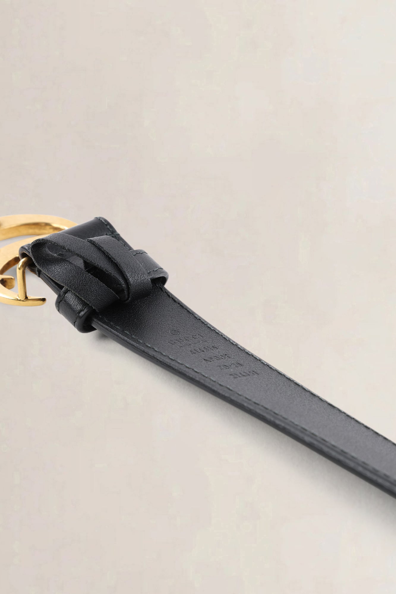Gucci Black Leather GG Marmont Belt