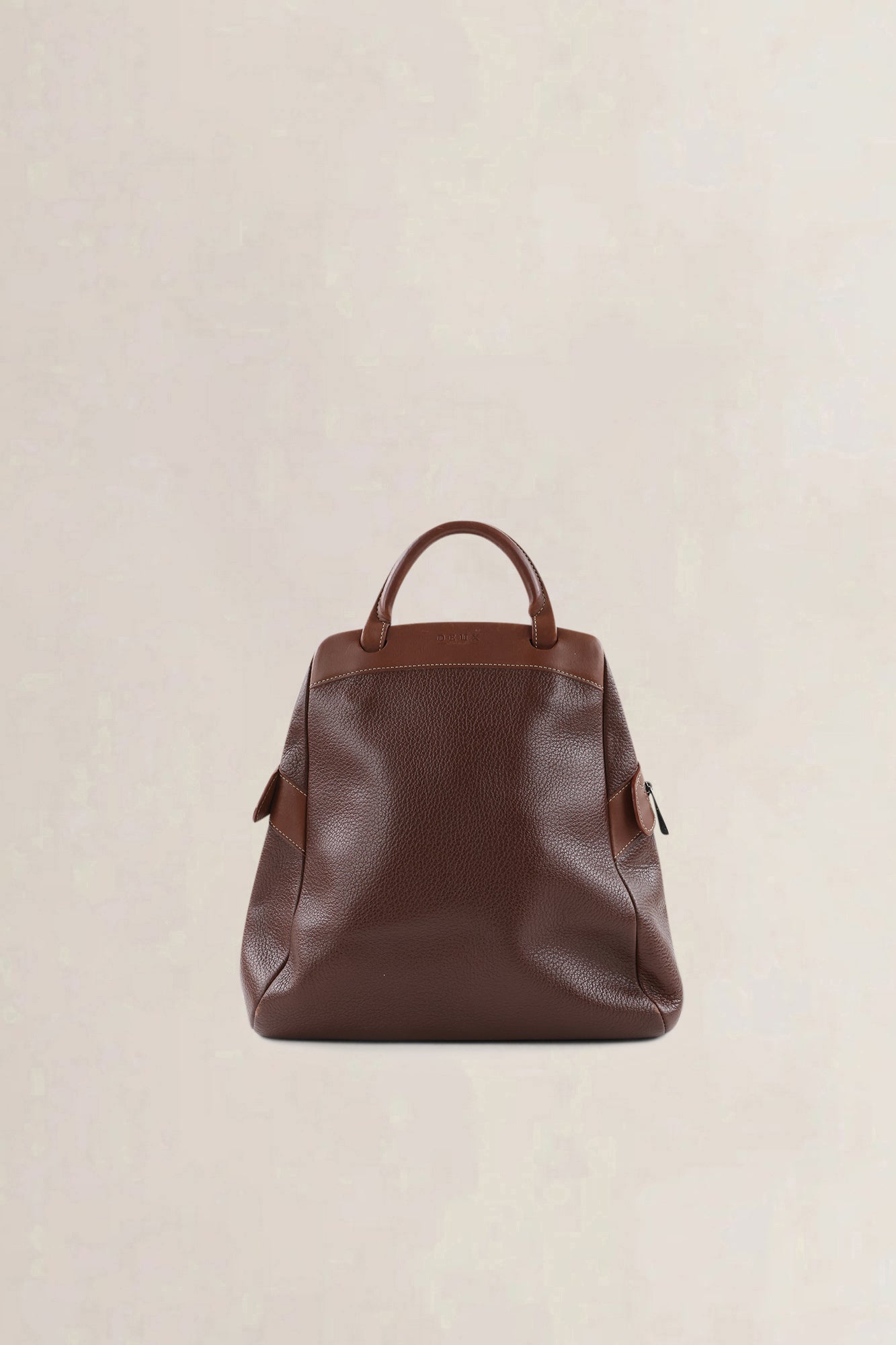 Deux De Delvaux Brown "Le Dix-Neuf" Backpack