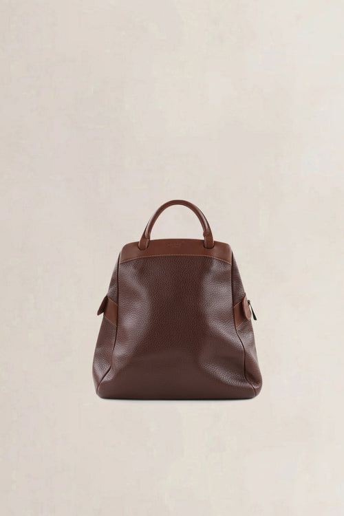 Deux De Delvaux Brown "Le Dix-Neuf" Backpack
