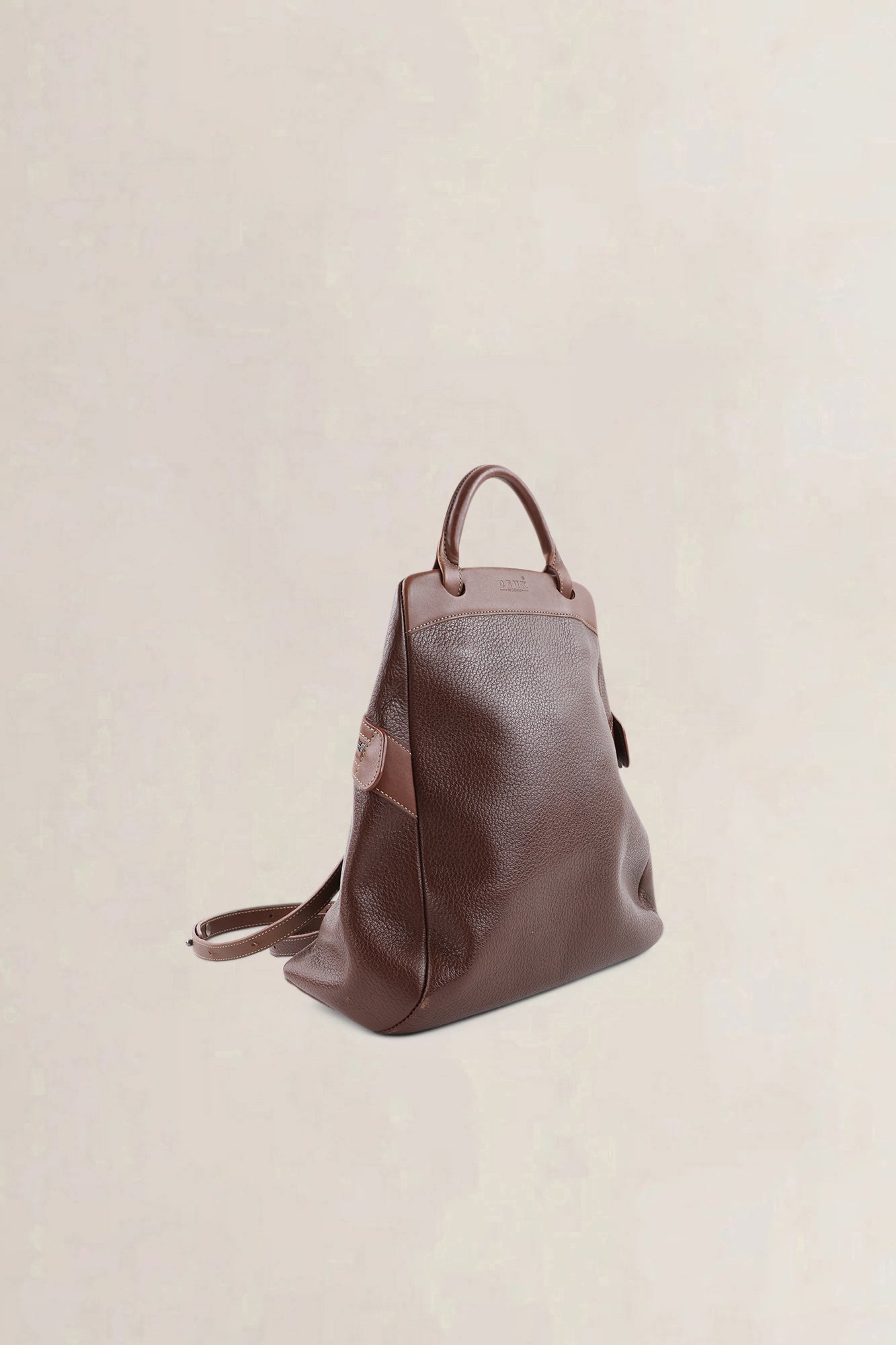 Deux De Delvaux Brown "Le Dix-Neuf" Backpack