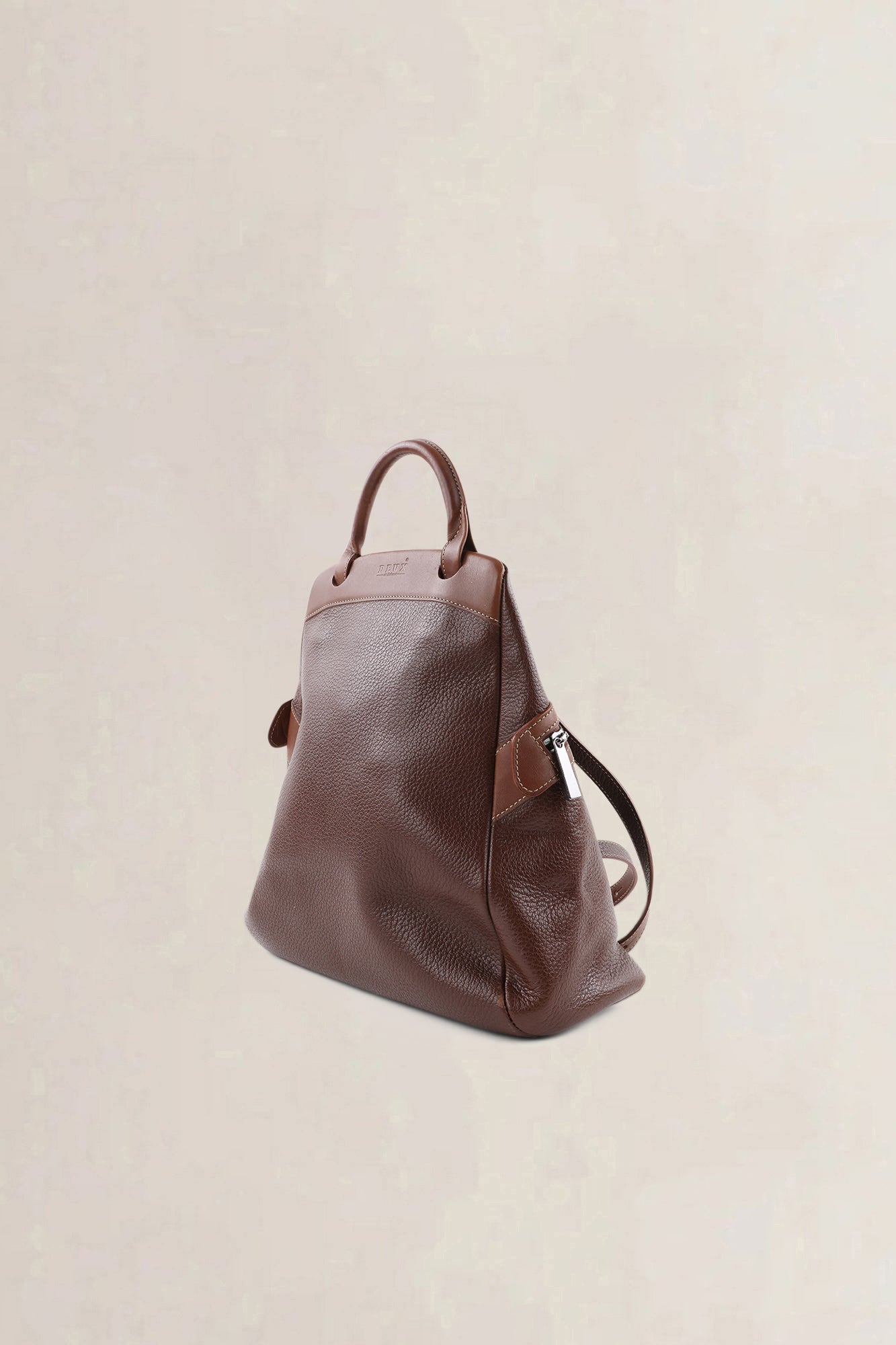 Deux De Delvaux Brown "Le Dix-Neuf" Backpack