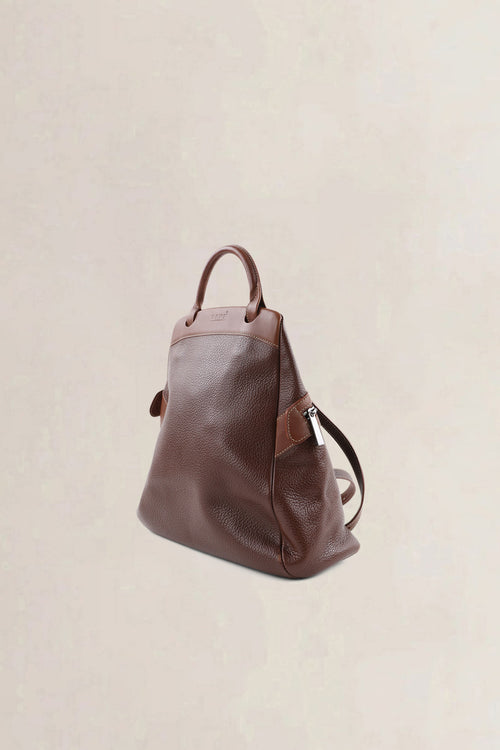 Deux De Delvaux Brown "Le Dix-Neuf" Backpack