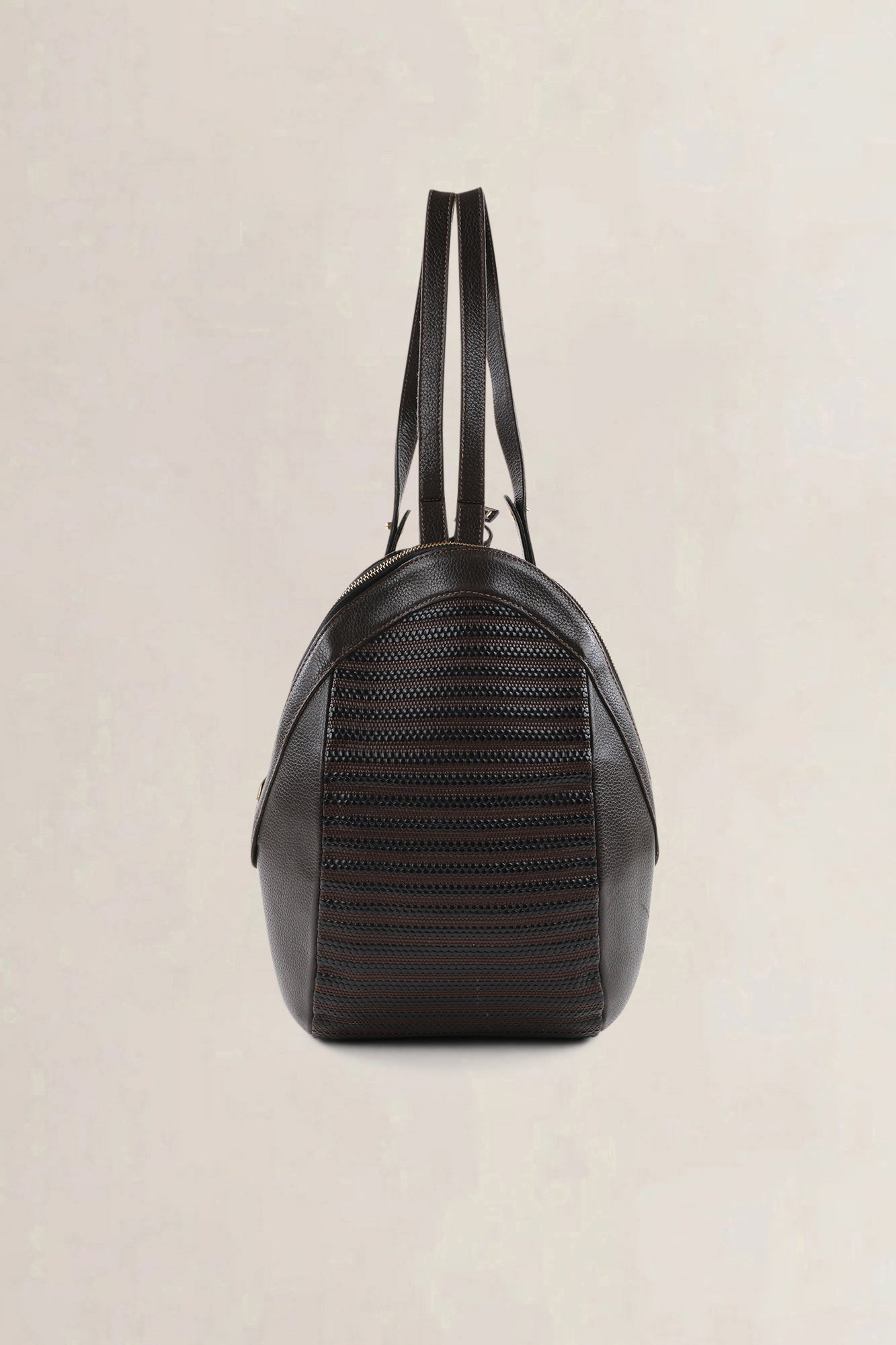 Delvaux Brown Toile De Cuir Amitié Backpack