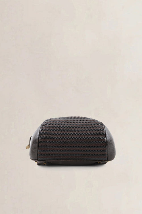 Delvaux Brown Toile De Cuir Amitié Backpack
