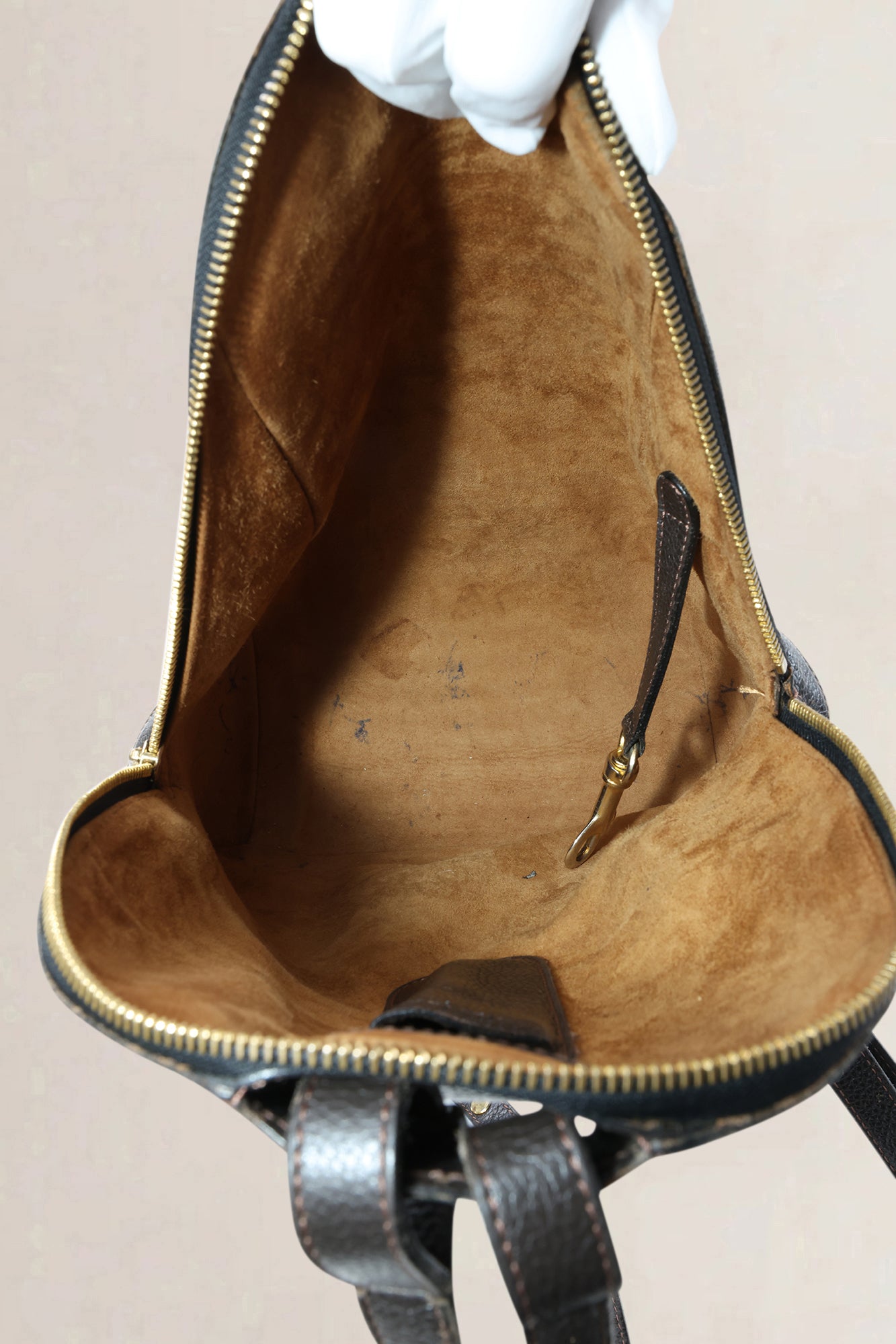 Delvaux Brown Toile De Cuir Amitié Backpack