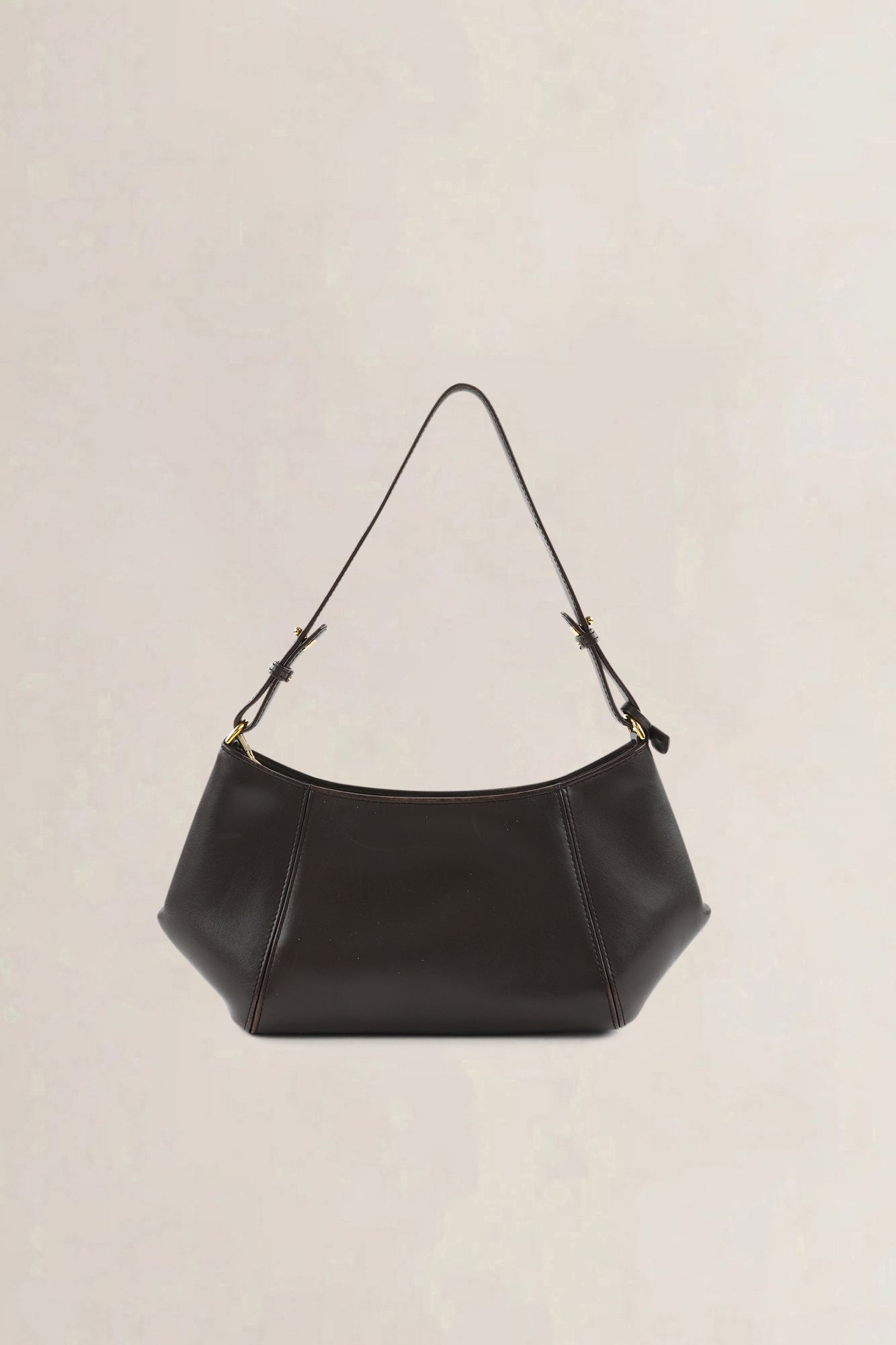 Delvaux Dark Brown Leather Désir Shoulder Bag