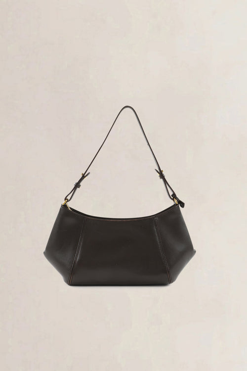 Delvaux Dark Brown Leather Désir Shoulder Bag