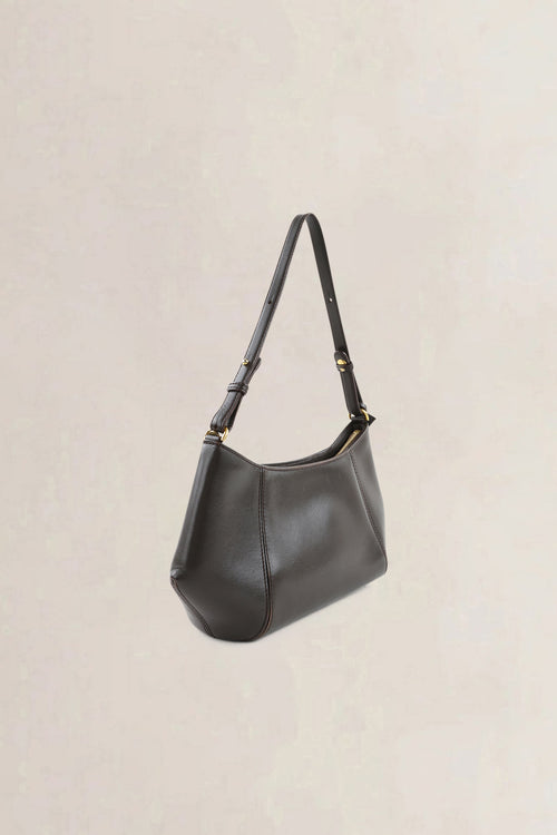 Delvaux Dark Brown Leather Désir Shoulder Bag