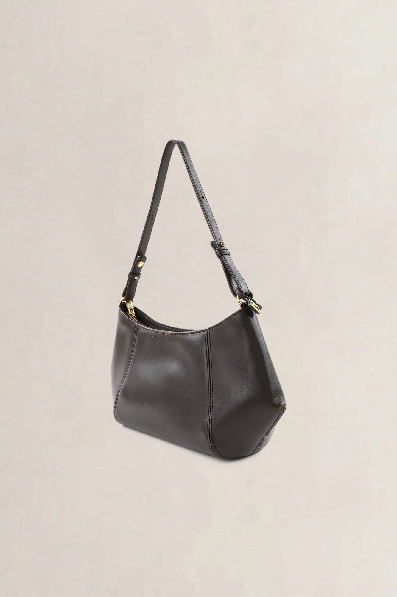 Delvaux Dark Brown Leather Désir Shoulder Bag