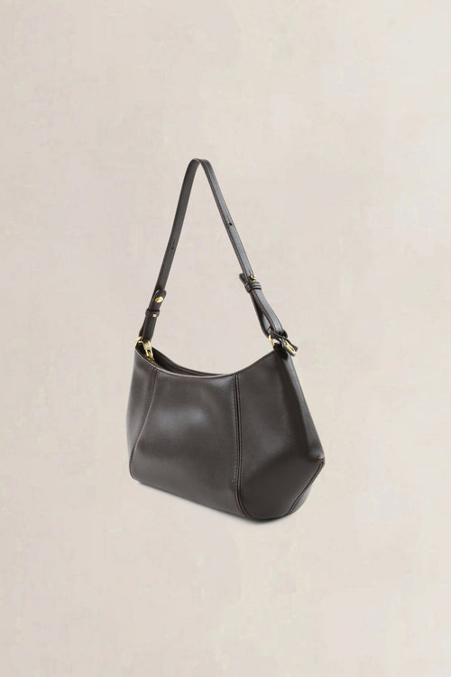 Delvaux Dark Brown Leather Désir Shoulder Bag