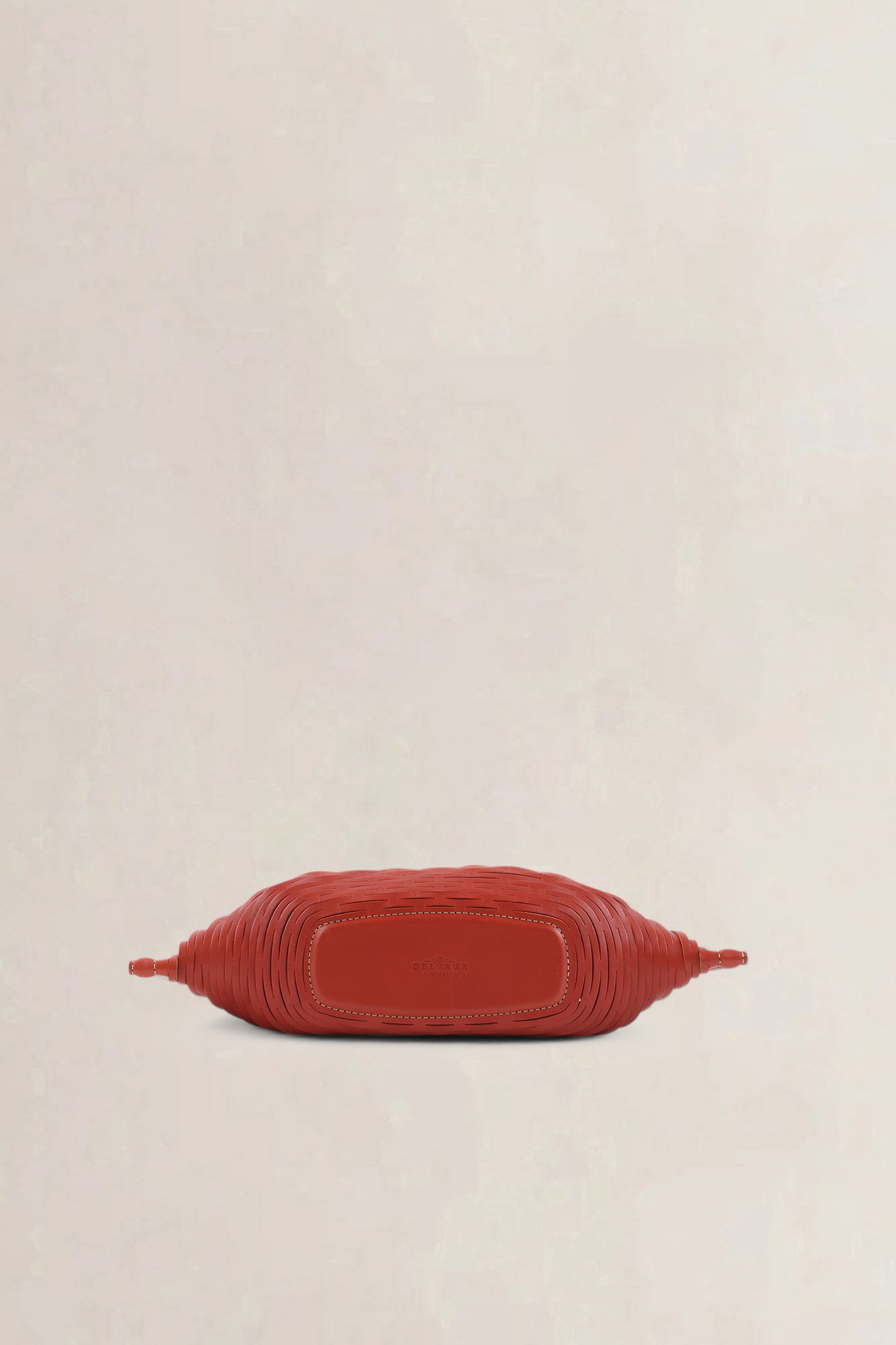 Delvaux Red/Black Charles Kaisin Basket Bag