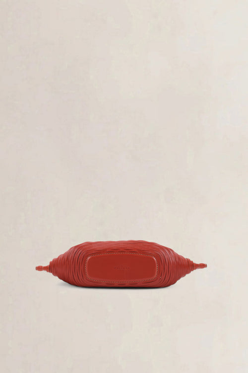 Delvaux Red/Black Charles Kaisin Basket Bag