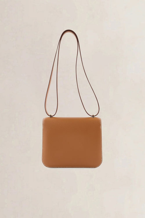 Hermès Cognac Epsom Leather Constance Mini Shoulder Bag
