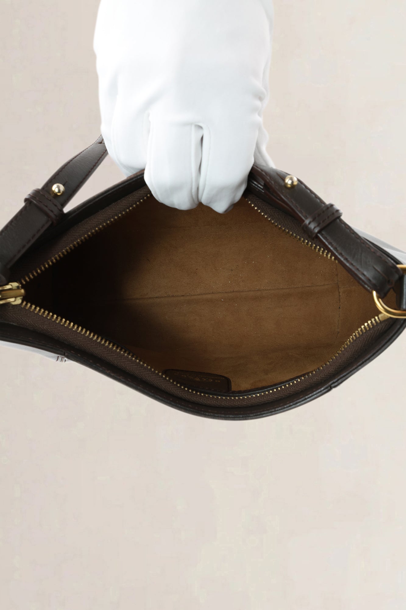 Delvaux Dark Brown Leather Désir Shoulder Bag