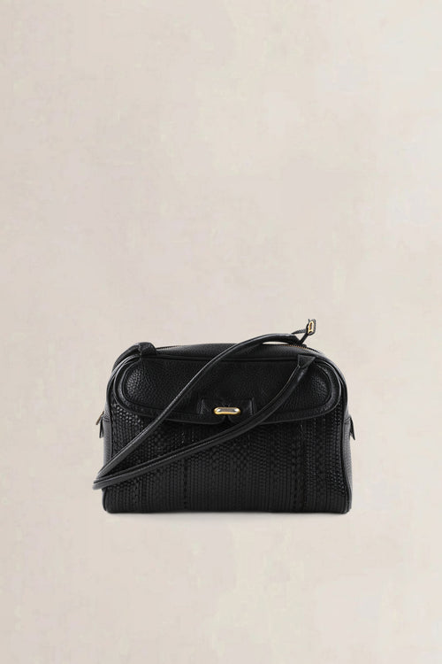 Delvaux Black Toile De Cuir Crossbody Bag