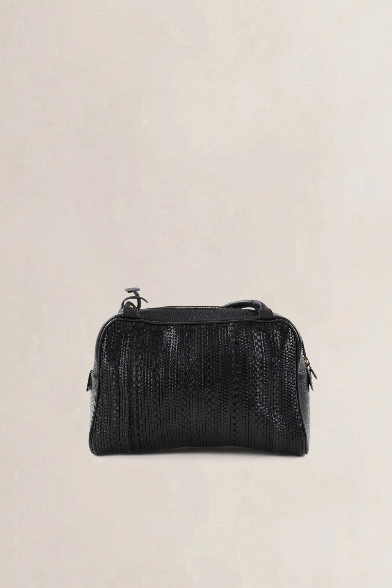 Delvaux Black Toile De Cuir — vintage