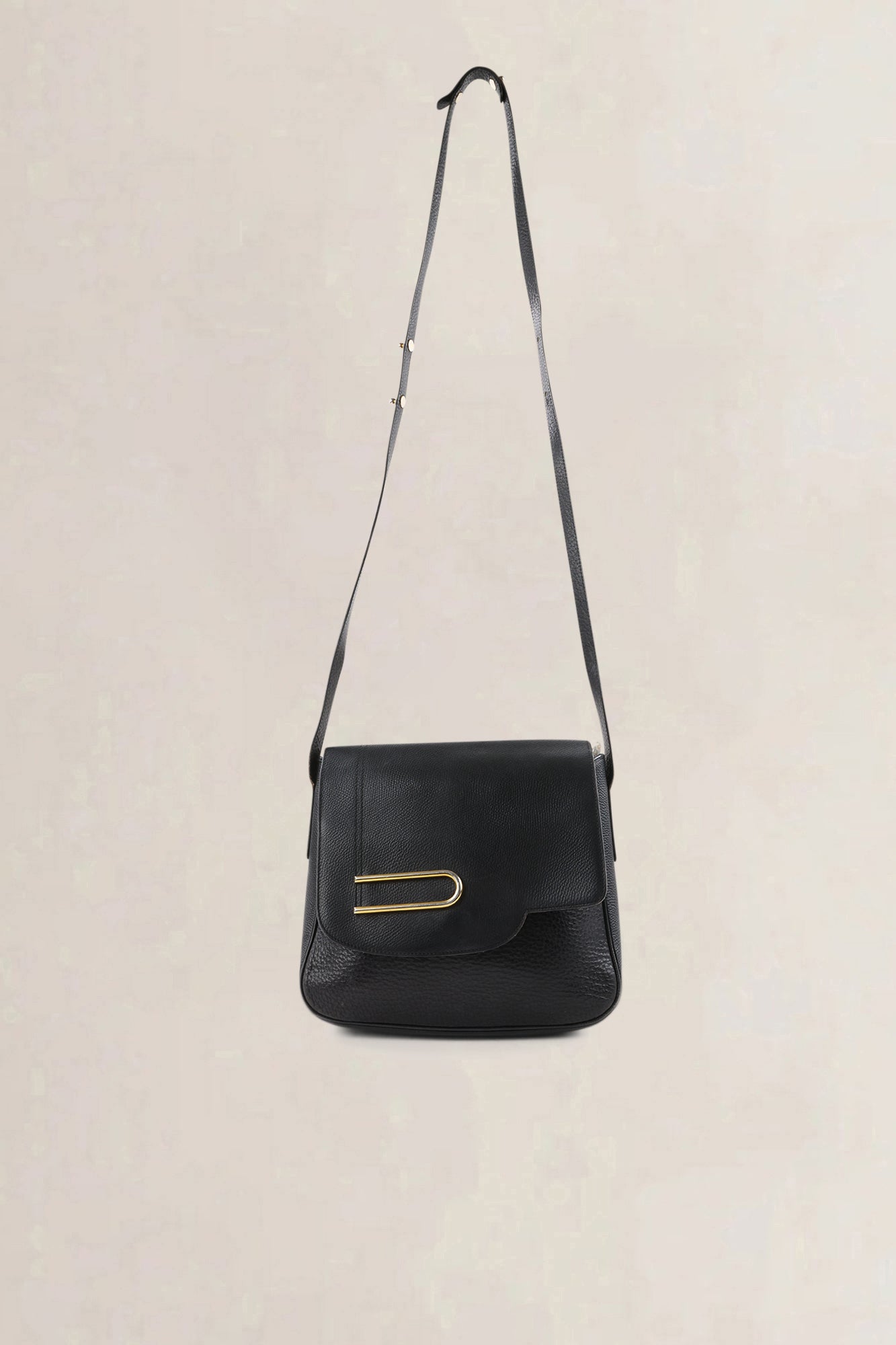 Delvaux Black Leather Crossbody — vintage