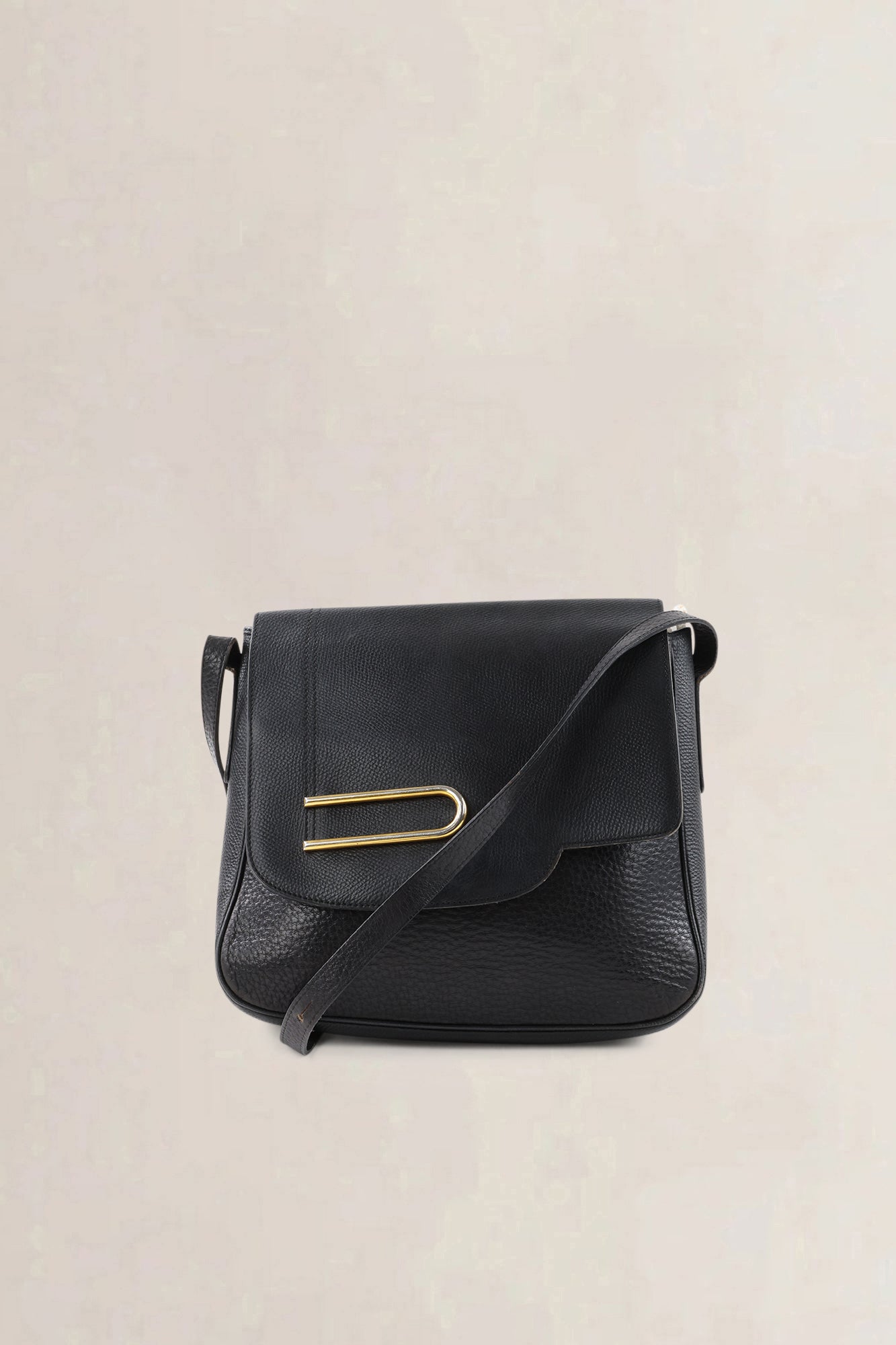 Delvaux Black Leather Crossbody — vintage