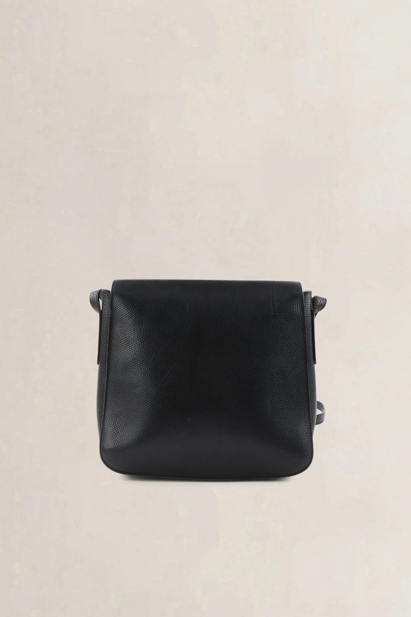 Delvaux Vintage Black Leather Crossbody Bag