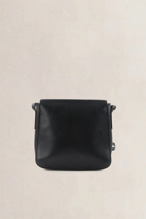 Delvaux Vintage Black Leather Crossbody Bag
