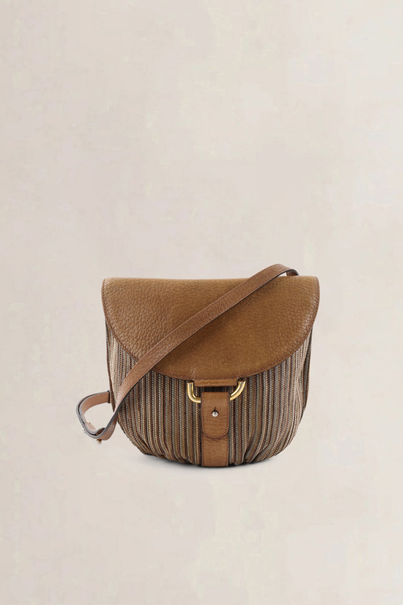 Delvaux Toile De Cuir Listrac PM Crossbody Bag