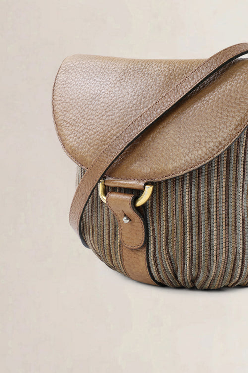Delvaux Toile De Cuir Listrac PM Crossbody Bag