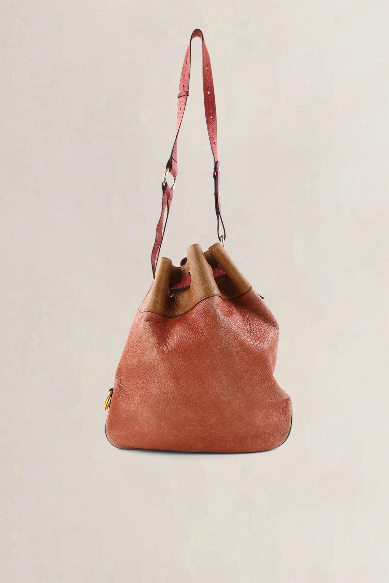 Delvaux Orange/Red Cattogan Shoulder Bag