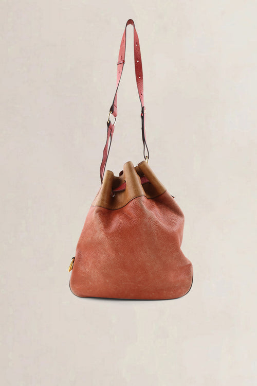 Delvaux Orange/Red Cattogan Shoulder Bag