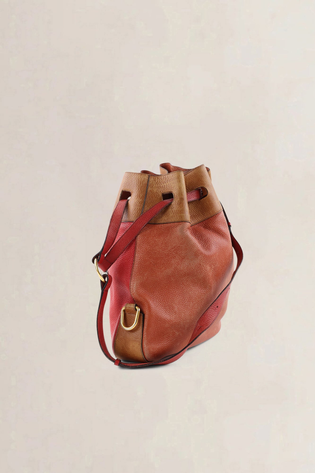Delvaux Orange/Red Cattogan Shoulder Bag