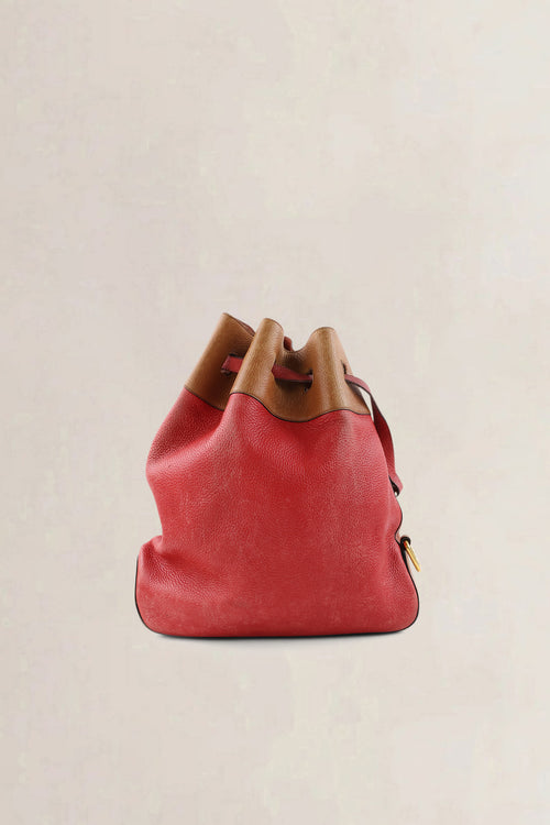 Delvaux Orange/Red Cattogan Shoulder Bag