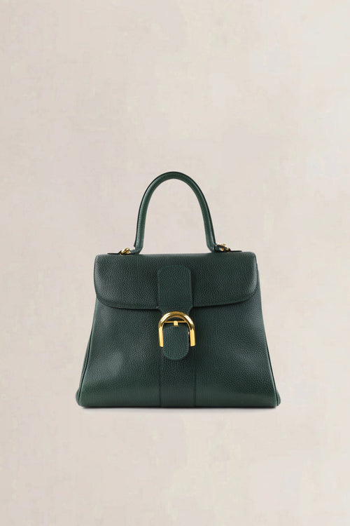 Delvaux Forest Green Jumping Calf Brillant MM Crossbody Bag