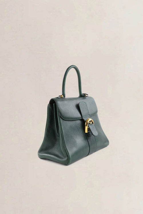 Delvaux Forest Green Jumping Calf Brillant MM Crossbody Bag