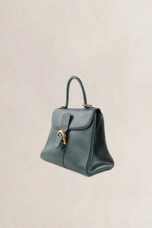 Delvaux Forest Green Jumping Calf Brillant MM Crossbody Bag
