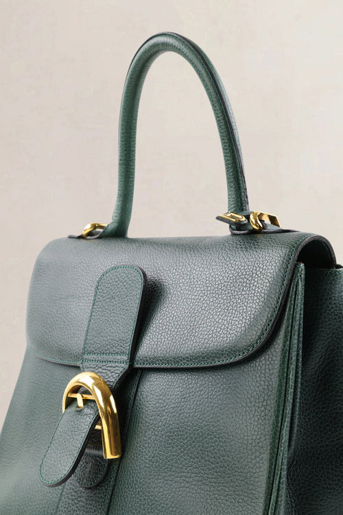 Delvaux Forest Green Jumping Calf Brillant MM Crossbody Bag