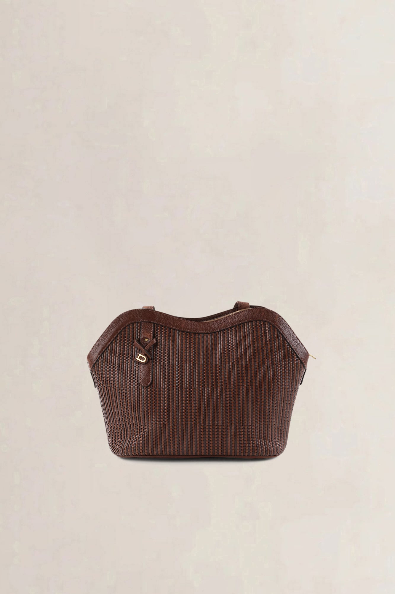 Delvaux Brown Toile De Cuir Crossbody Bag