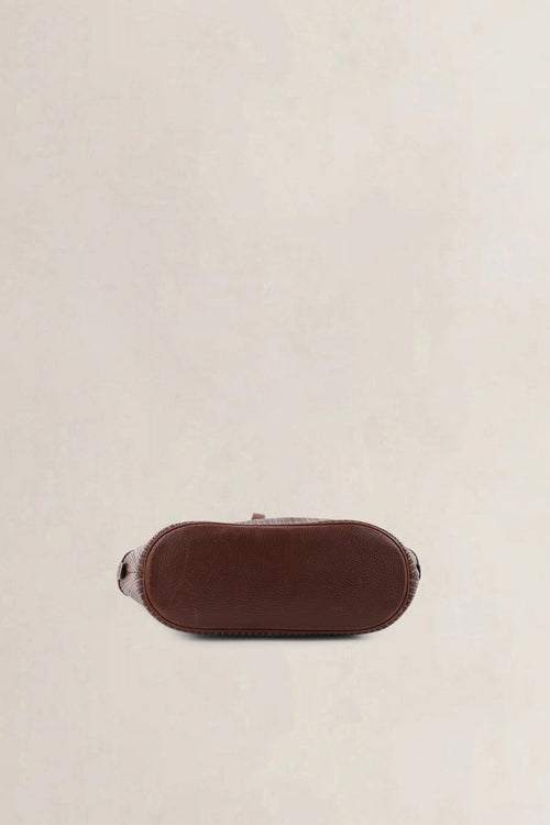 Delvaux Brown Toile De Cuir Crossbody Bag