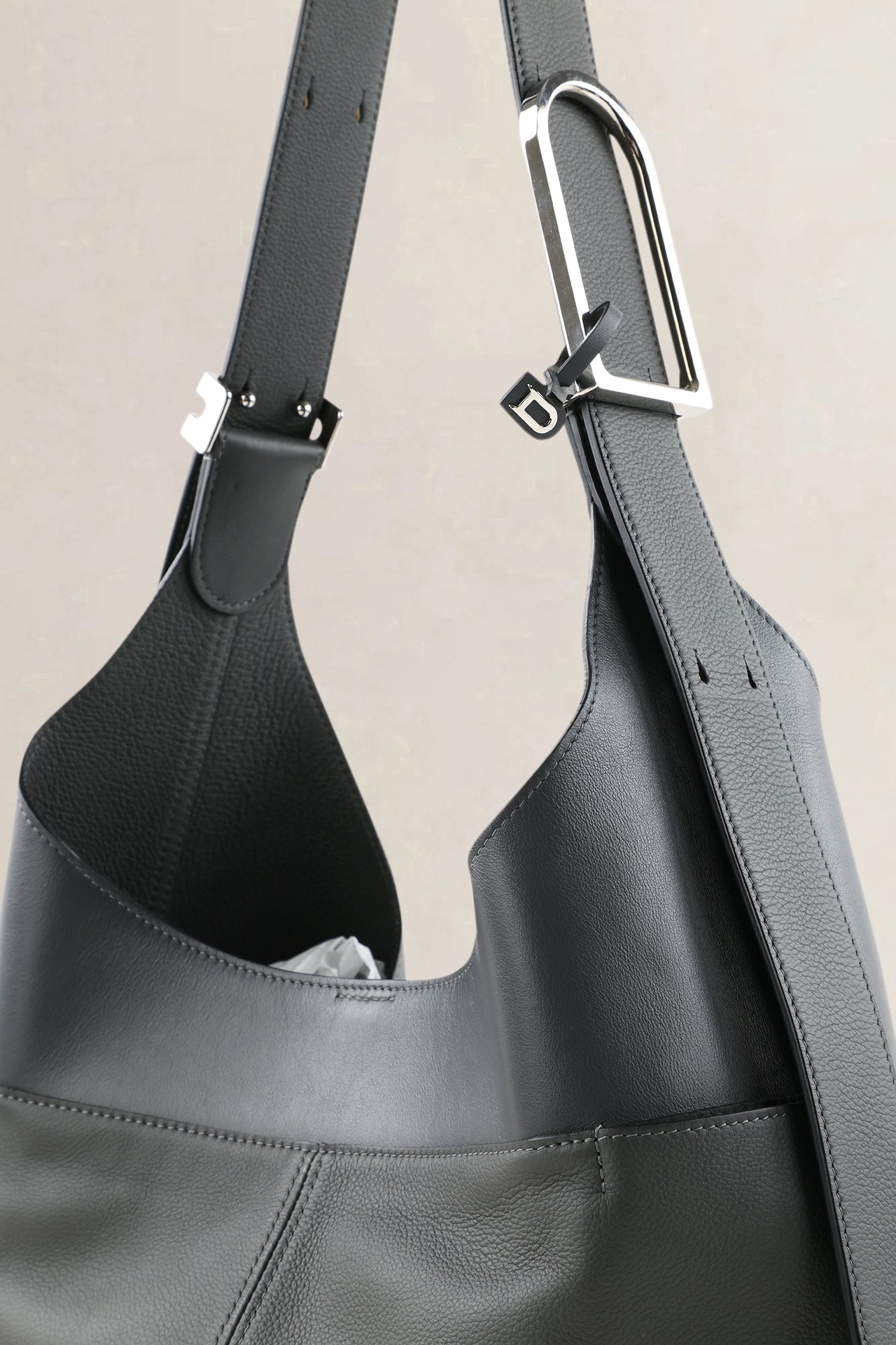 Delvaux Grey So Cool MM Crossbody Bag