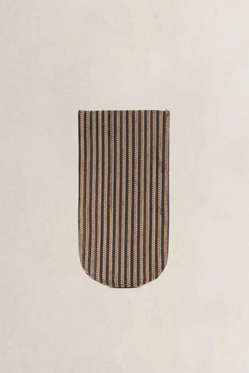 Delvaux Brown Toile De Cuir Glasses Case