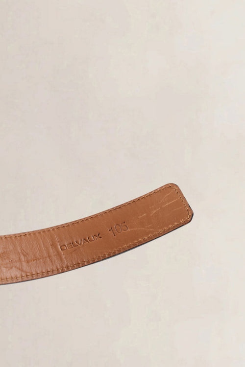 Delvaux Brown Leather Belt