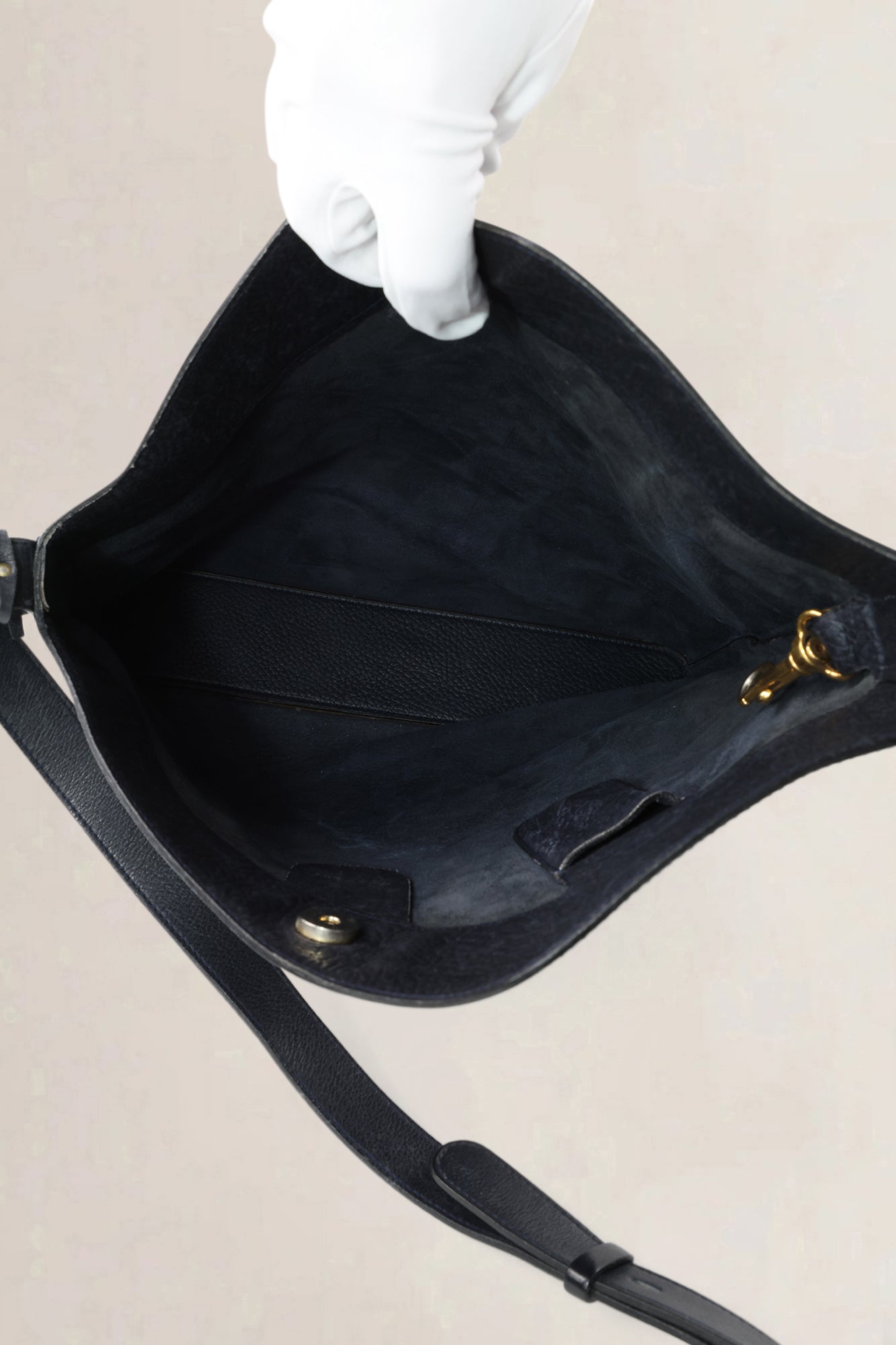 Delvaux Blue Leather Crossbody Bag