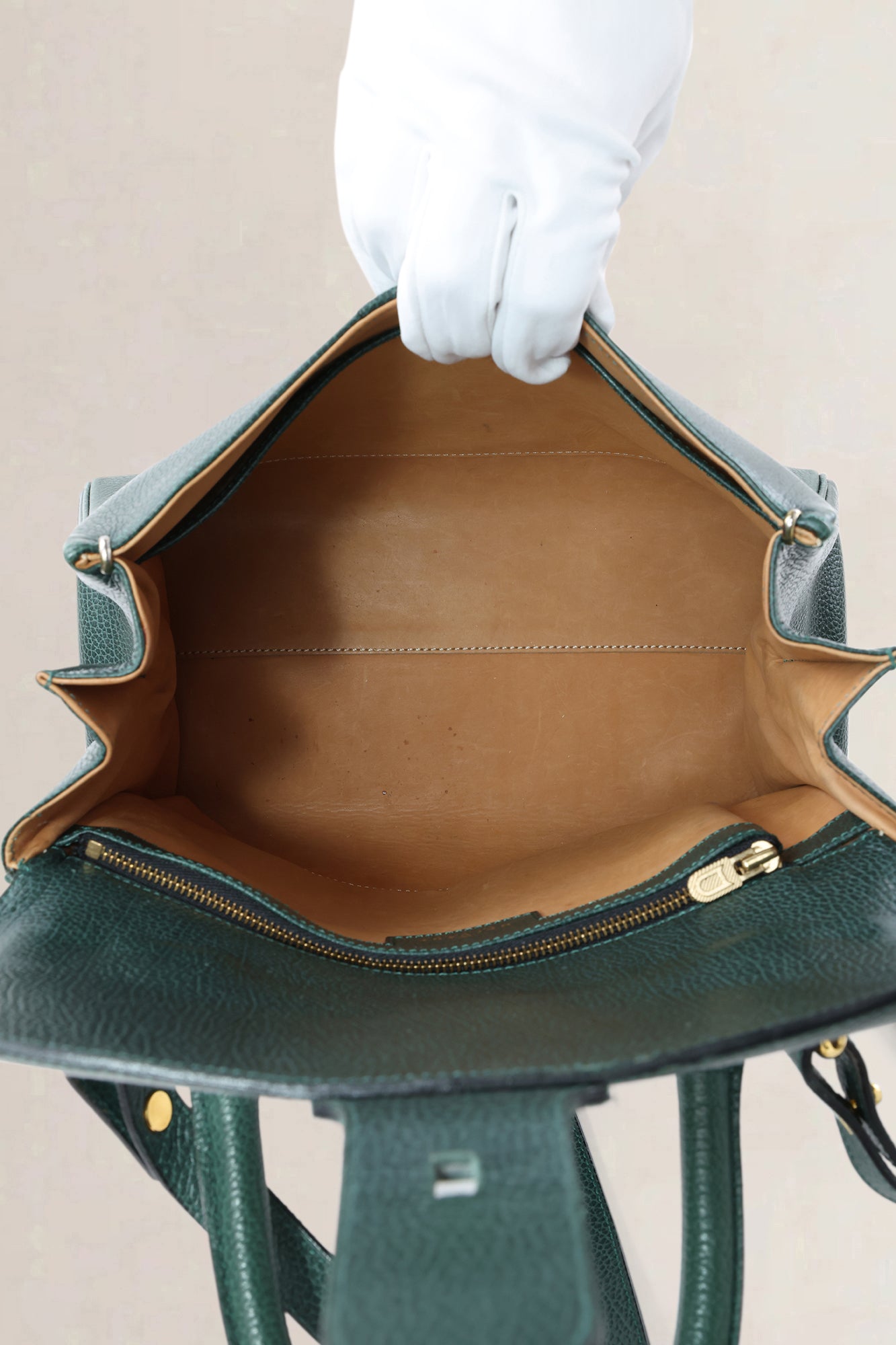 Delvaux Forest Green Jumping Calf Brillant MM Crossbody Bag