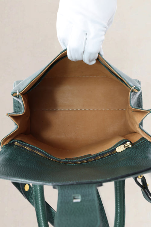 Delvaux Forest Green Jumping Calf Brillant MM Crossbody Bag
